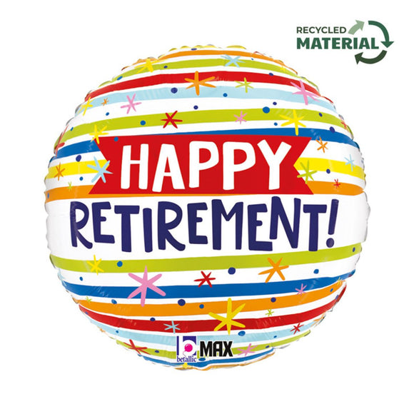 45cm Foil Balloon - HAPPY RETIREMENT