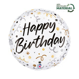 Betallic Foil 46cm Satin Birthday Streamers