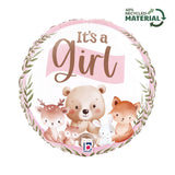 Betallic Foil 46cm Woodland It's A Girl