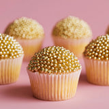 Sprinks Crunchy Shiny Gold 4mm Sprinkles 75g
