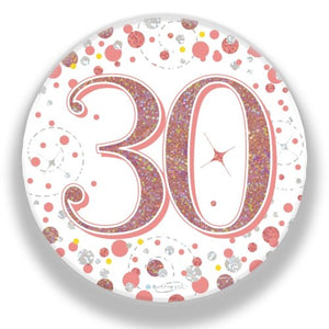 SPARKLING FIZZ ROSE GOLD BADGE #30