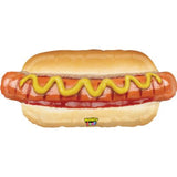 Betallic Foil Shape Mighty Hot Dog 86cm