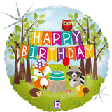 Betallic Holographic Foil 46cm Woodland Birthday