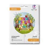 Betallic Holographic Foil 46cm Woodland Birthday