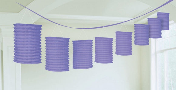 Paper Lantern Garland - Purple