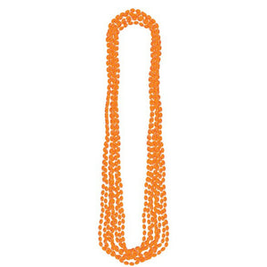 BEAD NECKLACES (8) - ORANGE
