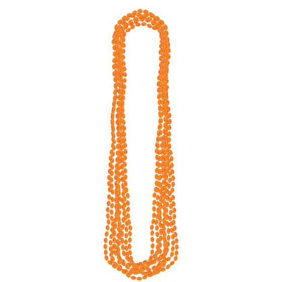 BEAD NECKLACES (8) - ORANGE