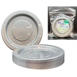 Reusable Lunch Plates Silver 180mm 20Pk