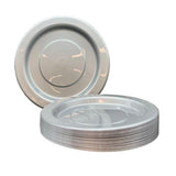 Reusable Lunch Plates Silver 180mm 20Pk