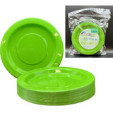 Reusable Lunch Plates Lime Green 180mm 20Pk