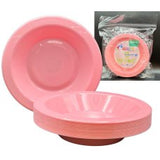 Reusable Light Pink Plastic Bowls 180mm 20Pk