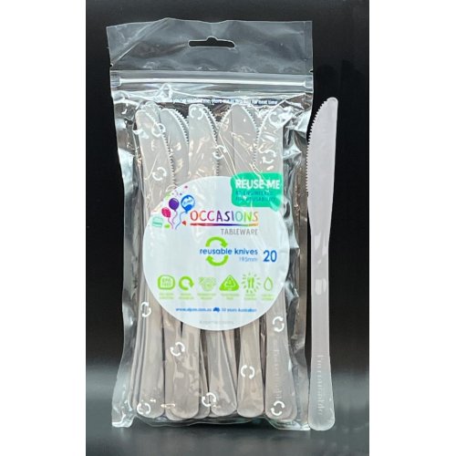 SILVER - REUSABLE KNIVES