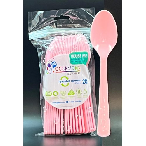 Light Pink - Plastic Spoons