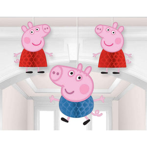 PEPPA PIG HONEYCOMB DECORATIONS