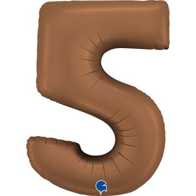 SuperShape Numbers Satin Chocolate #5