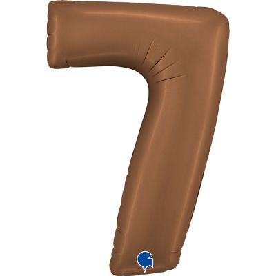 SuperShape Numbers Satin Chocolate #7