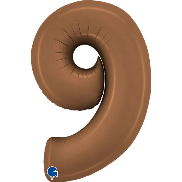 SuperShape Numbers Satin Chocolate #9