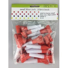 SMALL RED BLOW OUTS