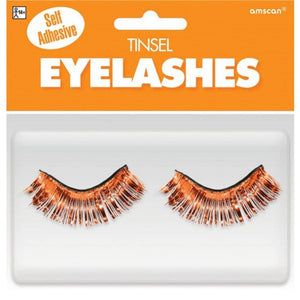 TINSEL EYELASHES - ORANGE
