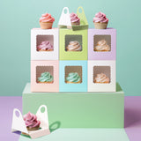 Papyrus Scalloped Single Cupcake Box Pastel Pink P6