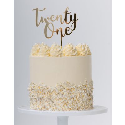 Cake Topper - TWENTY ONE GOLD