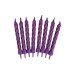 METALLIC PURPLE CANDLES (8)