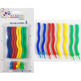 Alpen Occasions Zig Zag Candles 8Pk