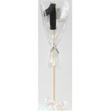Occasions Black Glitter Long Stick Number Candles 0–9