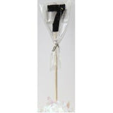 Occasions Black Glitter Long Stick Number Candles 0–9