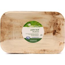 PALM LEAF - Rectangle Plates - 25pk