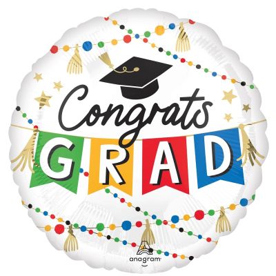 45cm Foil Balloon -  CONGRATS GRAD