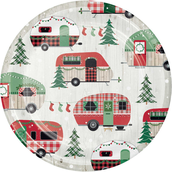 Christmas Camper - 17cm Plate