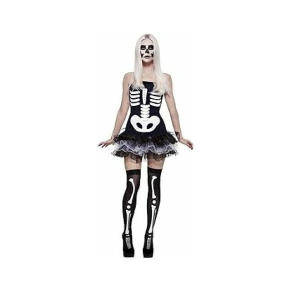 COSTUME - FEVER SKELETON TUTU DRESS - M