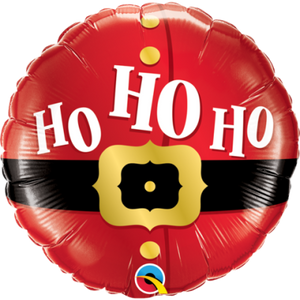 45cm Foil Balloon - SANTA SUIT HO HO HO