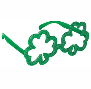 SHAMROCK GLITTER GLASSES