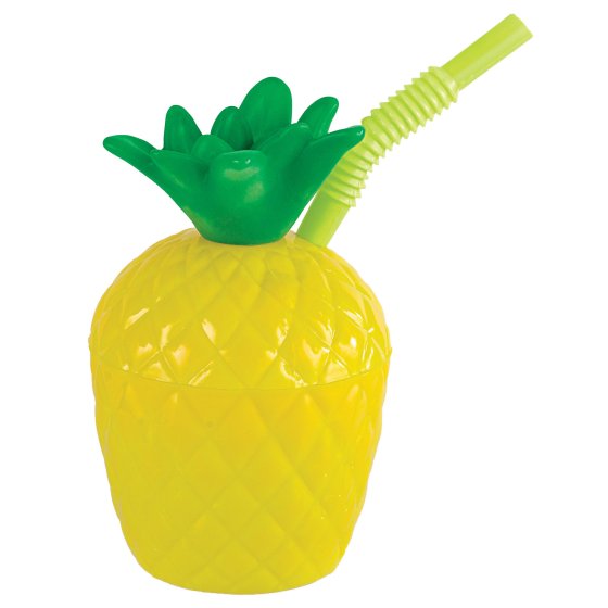 PINEAPPLE PLASTIC SIPPY CUP