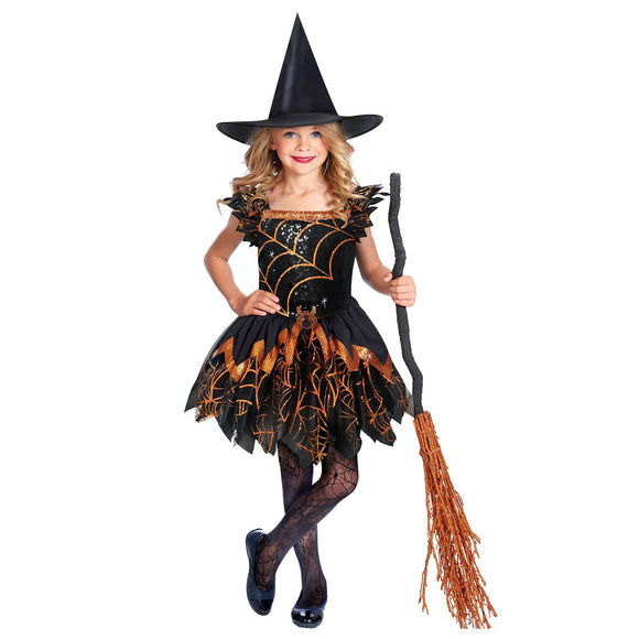 Spooky Spider Witch 8-10 Years