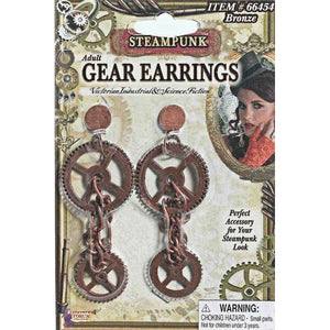 STEAMPUNK GEAR EARRINGS