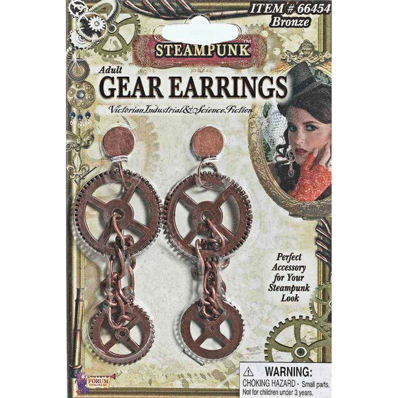 STEAMPUNK GEAR EARRINGS