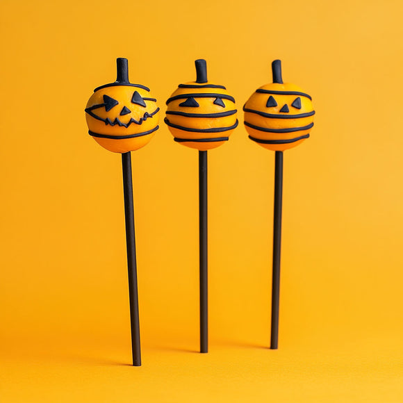 Black Plastic Lollipop Sticks