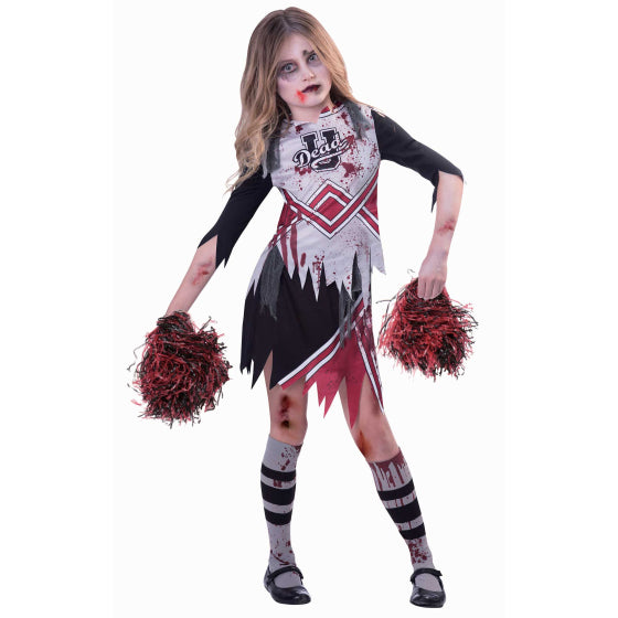 KIDS COSTUME - ZOMBIE CHEERLEADER