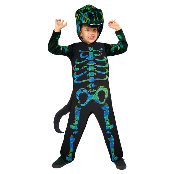 KIDS COSTUME - SKELETON DINO 4 - 6