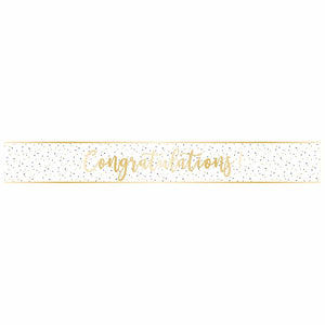Banner - Congratulations - Gold Script