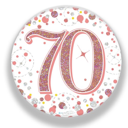 SPARKLING FIZZ ROSE GOLD BADGE #70