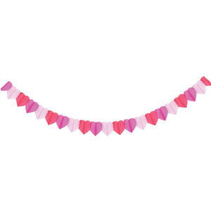 PINK HEARTS PAPER BANNER