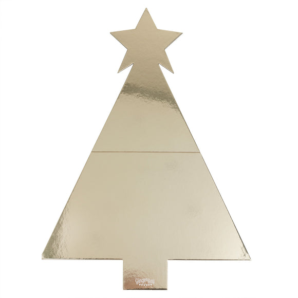 Ginger Ray Cosy Copper Gold Christmas Tree Shaped Grazing Board