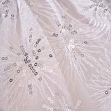 Fancy Dress White and Silver Sparkle Fairy Princess Costume Cape