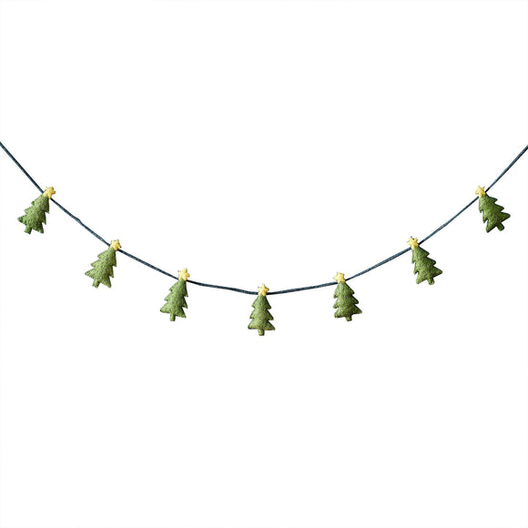 Ginger Ray Merry & Bright Felt Christmas Tree Bunting
