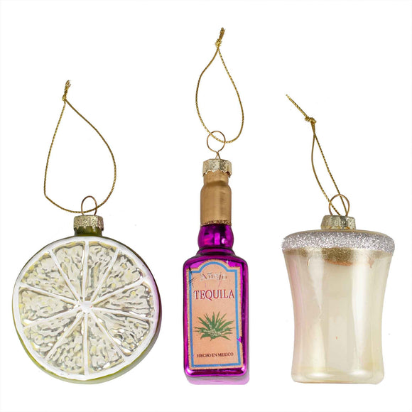 Ginger Ray Merry & Bright Novelty Tequila Set Tree Decorations