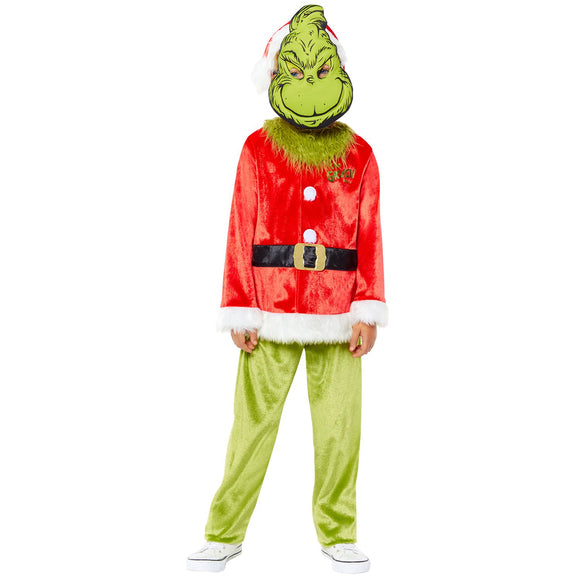 Dr Seuss The Grinch Children's 4 Piece Costume 3-4 years